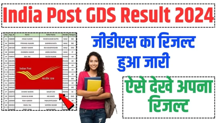 India Post GDS Result 2024