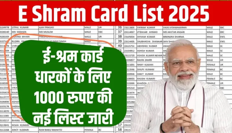 E Shram Card List