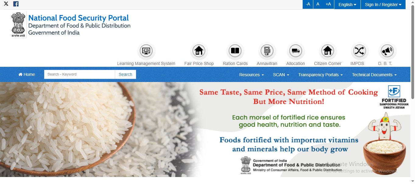 Ration Card Online Apply